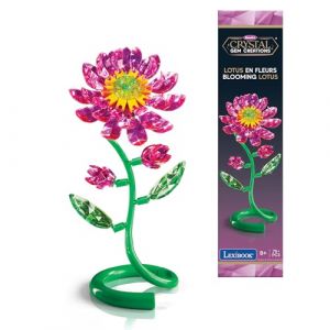 Lexibook Crystal Gem Fleur de Lotus, Rose Vert, CRSS61