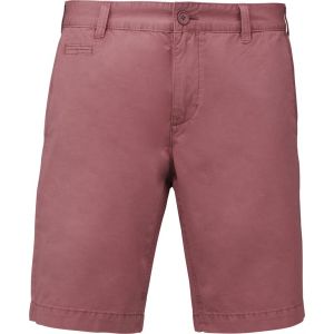 Kariban Pack 25 Bermuda aspect delave homme Washed Marsala K752 - Taille 42 UK (52)
