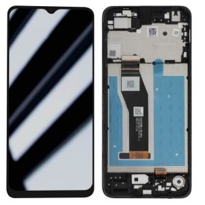 Avizar Clappio Bloc Complet pour Écran LCD Motorola E13 + Dalle Tactile et Châssis Noir