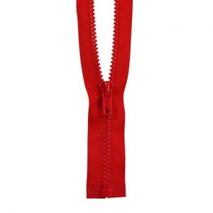 Creavea Fermeture à glissière Injectée n°5 - 80cm - Rouge