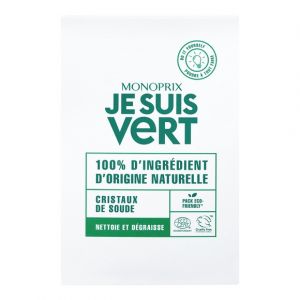 Monoprix je suis vert Cristaux de soude - Je Suis Vert