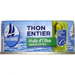 Petit Navire Thon Entier MSC huile d'olive vierge extra