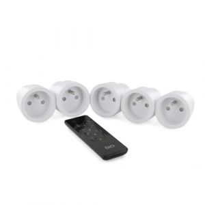 Image de Dio Connected Home Kit 5 Prises Nano on/Off + télécommande 4 canaux - DiO 1.0