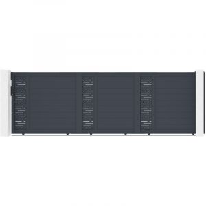 Casanoov - Portail coulissant 5m arlberg 500 x 160cm aluminium gris