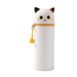 I-TOTAL - Trousse en Silicone Souple pour l'&Eacute;cole, Extensible avec Forme Profil&eacute;e