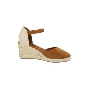 Refresh Sandalen mit Keilabsatz Femme Camel - Chaussures confortables et polyvalentes - Mode décontractée - Modèle 17188203 (Taille37)