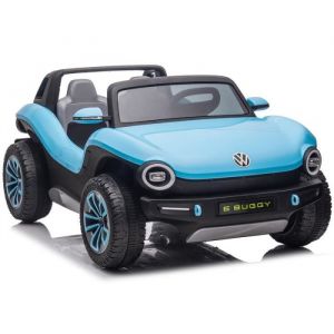 Volkswagen Voiture électrique E-Buggy 12V 2 places Bleu - Batterie 12v et télécommande