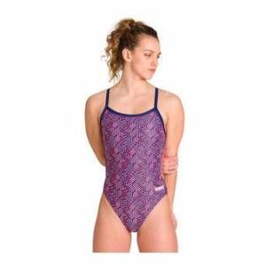 Image de Arena Maillot de bain une piece kikko challenge back one piece rouge bleu 38