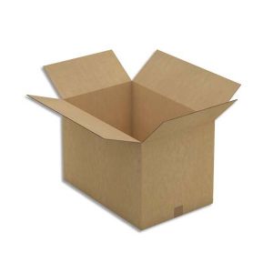 Image de RAJA Caisse am&eacute;ricaine carton double cannelure L int 60 x l 40 x h 40 cm Kraft brun