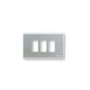 Bticino 503/3/X/F Plaque Magic 3 Places pour boîte rectangulaire Oxidal, Multicolore