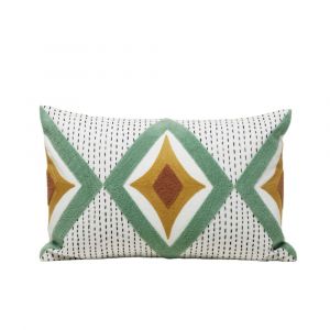 Housse de coussin en coton multicolore 40x60 cm