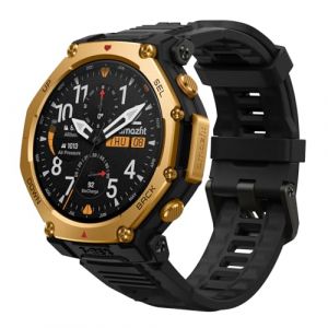 Amazfit T-Rex 3 Pro Bluetooth GPS NFC 48mm AMOLED Or Noir Taille Unique 10ATM SpO2