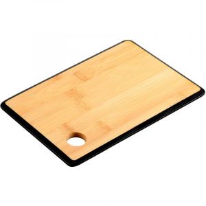 KESPER | Planche &agrave; d&eacute;couper, mat&eacute;riau: bambou, dimensions: 23 x 15 x 1 cm, couleur: marron, noir | 58260