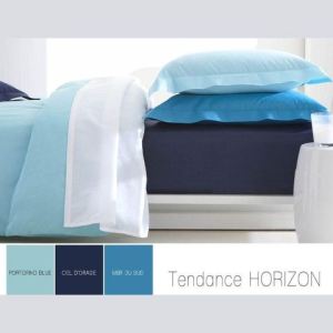 Image de Today Taie de traversin unie en coton (45 x 185 cm)