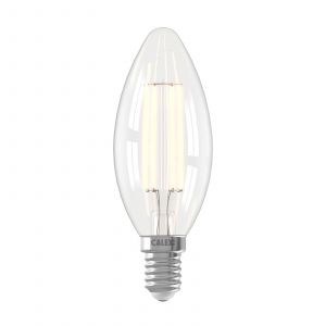 Calex | Smart | Kaars B35 | Helder Straight Filament | 4.9W | E14 fitting | Dimbaar met app