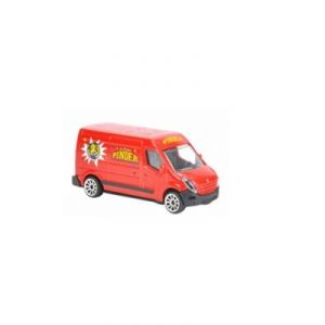 Majorette Véhicule de cirque Pinder : Camion fourgon rouge
