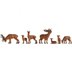 Noch Tt set de cerfs peint, debout, allong&eacute;