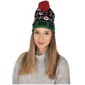 1 Bonnet de No&euml;l adulte l ineux p&egrave;re No&euml;l, flocons et Renne REF/19805