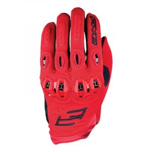 Five Gants textile Stunt Evo 2 rouge- L