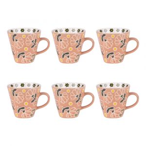 Table passion Coffret 6 tasses Peony 17 cl