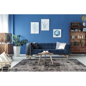 Arte Espina Paris Prix - Tapis Rétro à Poils Courts vintage Gris 140 X 200 Cm