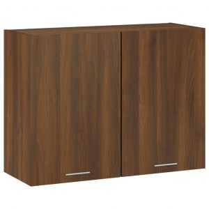 VidaXL Armoire suspendue Chêne marron 80x31x60 cm Bois d'ingénierie