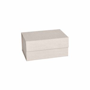 Oyoy living Boîte de rangement rouge en carton H12x24x17cm