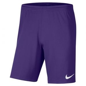 Nike Mens Knit Soccer Shorts M NK DF Park III Short NB K, Court Purple/White, BV6855-547, 2XL