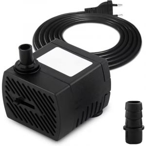 Desineo Pompe a Eau Submersible Reglable 350L h 5W Ideale pour Hydroponie Fontaine Aquarium et Bassin