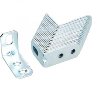 Querre r&eacute;glable 25 x 35 x 16 mm - Angle de bordure d'angle d'angle - Trou long - Ouverture de r&eacute;glage - Raccord en bois - &Eacute;querre de montage (25)