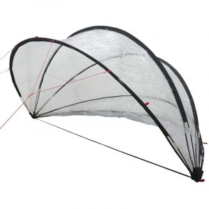 VidaXL D&ocirc;me de piscine Transparent 336 x 322 x 160 cm PVC