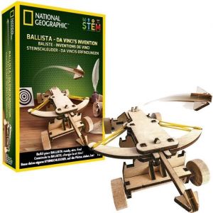 National geographic Les inventions De Vinci - kit pour construire une baliste en bois sans outil