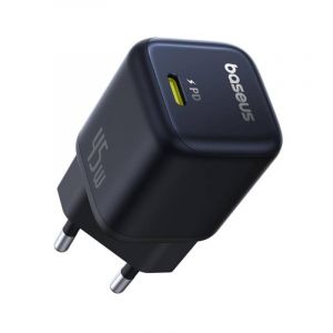 Baseus Adaptateur secteur USB-C PicoGo GaN Ultra-Mini 45 W, charge rapide, noir