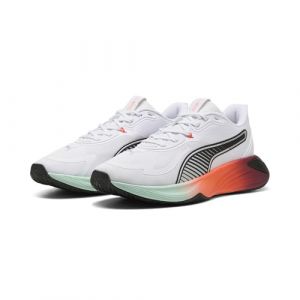 Puma Mixte PWR Hybrid TR Chaussure athlétique Tout Sport, Blanc Brillant Rouge Rubis Scintillant Menthe Fondue, 44 EU
