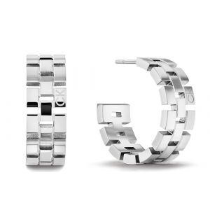Calvin Klein Créoles pour Femme Collection GEOMETRIC en Acier Inoxidable - 35000249