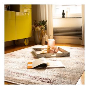 Deladeco Tapis vintage multicolore rayé Snood 120x170 Multicolore