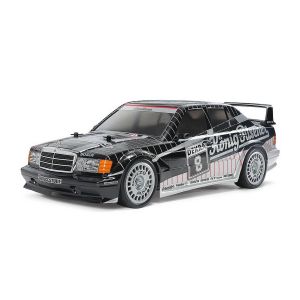 Tamiya Voiture RC KIT pr&eacute;-peinte : Mercedes 190 E2.5-16 EVO II TT-02 - 1/10