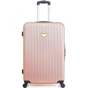 Valise Grand Format LPB AGATA ROSE DORE 95L en ABS