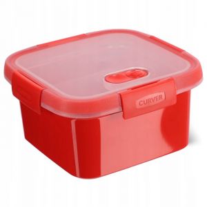 Curver Récipient Alimentaire Carré Vapeur 1,1l / Rouge