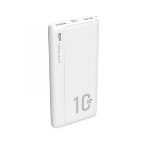 Silicon Power Batterie externe QP15 10000 mAh blanc charge rapide 3 ports