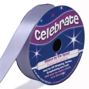 Celebrate 6m de Ruban Satin - parme - Largeur 1.3cm