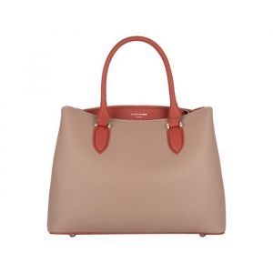 David Jones Sac à Main Femme Elégant - Cabas Simili Cuir Porté Epaule Bandoulière - 3 Compartiments Plusieurs Poches - Vieux