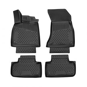 Omac Tapis de sol - Audi Q5 FY 2017-2024 - Caoutchouc TPE - 4 pièces - Antidérapant