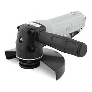 Abac Meuleuse d'Angle Pneumatique G-20, Meuleuse pour Disques &agrave; Partir de 125 mm, 2 Cl&eacute;s dont une Cl&eacute; Hexagonale, Lunettes de Protection, Raccord de Tuyau Universel, Bouteille d'Huile de Lubrification