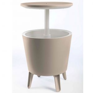 Image de Keter Table et glacière de bar 49,5 x 57 cm Beige 234024