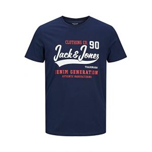 Jack & Jones Tee Shirt Mc - Jjelogo Tee Ss O-neck 2 Col Aw - Marron Homme S