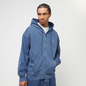 Carhartt WIP - Hooded Nelson Garment Dyed Elder - Sweat Zippé - bleu - S - 100% Coton,Transpirer