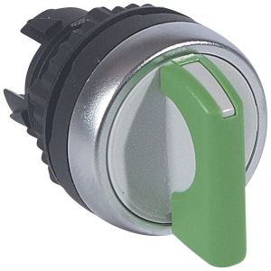 Legrand Osmoz compo - bouton tournant non lum - manette IP66 - 2 posit. fixes - vert (023902)