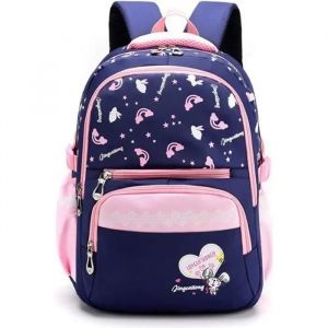 Sac à Dos Enfant,Sac décole Primaire de Grande Capacité,Belle Imprimé Cartable Scolaires Décontracté,pour Filles,Adolescents,Voya