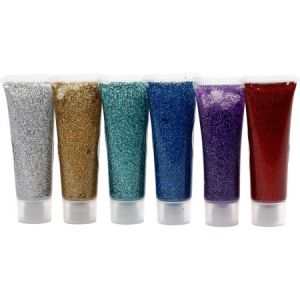 Creotime Gel pailleté de différentes couleurs 6 x 18 ml